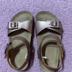Gently used rose gold sandals